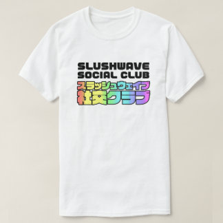 T-shirt Club social Slushwave Carré sur Light LogoJr