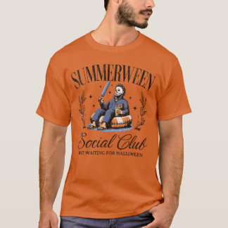 T-shirt Club Social Summerween Féminin Halloween en Été