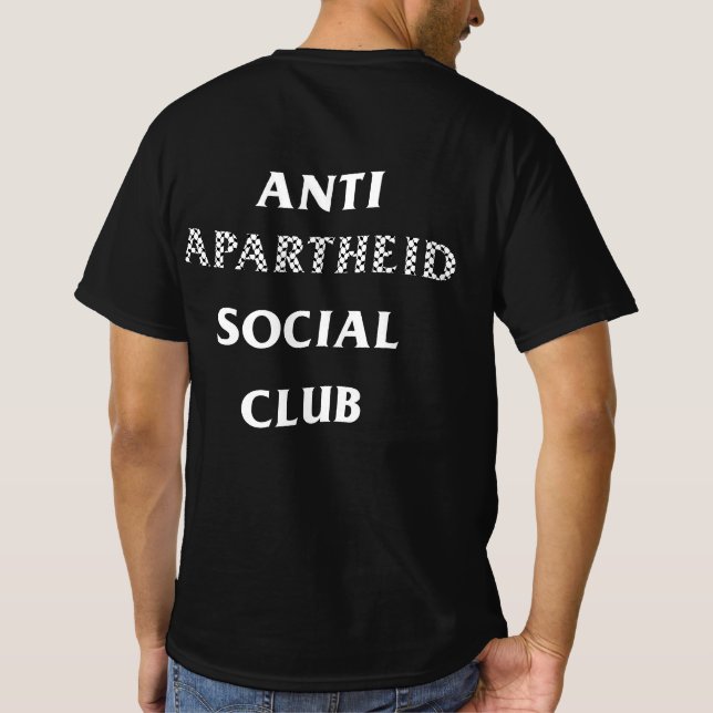 T-shirt Club social tendance anti-apartheid Keffiyeh (Dos)