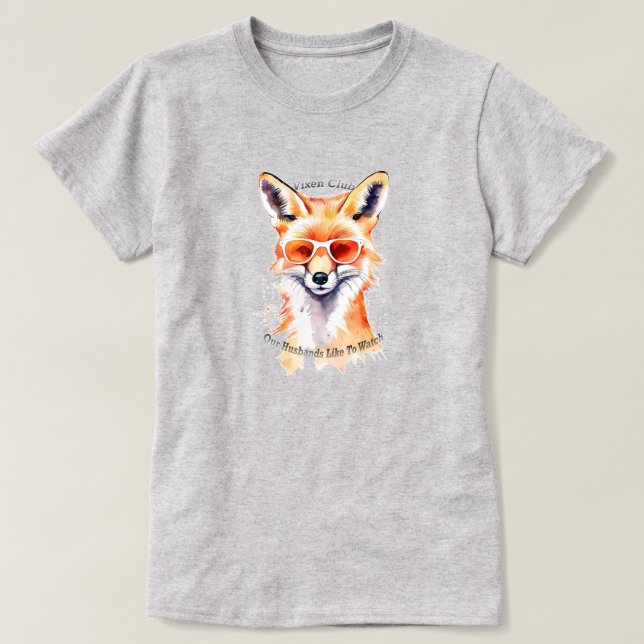 T-shirt Club Vixen - nos maris aiment regarder (Design devant)