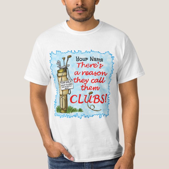 T-shirt Clubs de golf (Devant)
