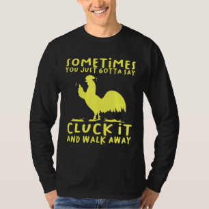 T-shirt Cluck It Chicken Tee Country Farm Femme Fille