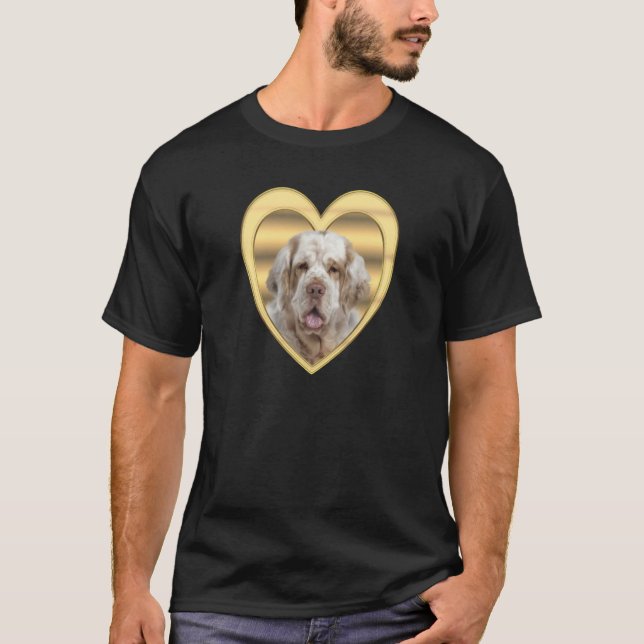 T-shirt Clumber Spaniel  Dog Heart  Spaniel  Clumber Spani (Devant)