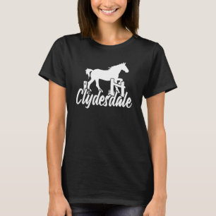 T-shirt Clydesdale Ébauche Cheval Pun Horseback équitation