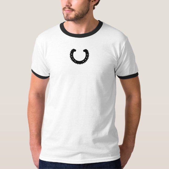 T-shirt Clydesdale MTB raffinent la pièce en t de logo (Devant)