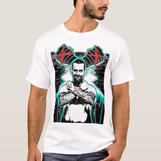 T-shirt Cm Punk T-ShirtCM PUNK ''X'' (BADART)