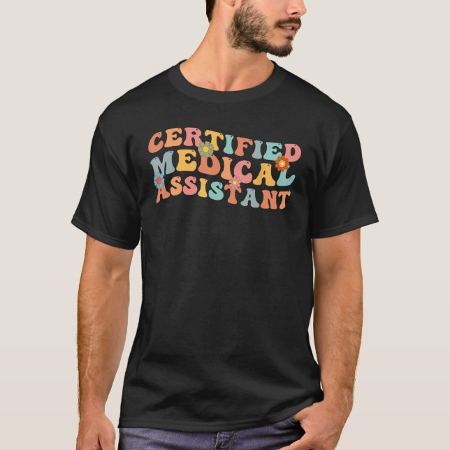 T-shirt CMA Appreciation Certified Groovy Nurse Medical As (Devant)