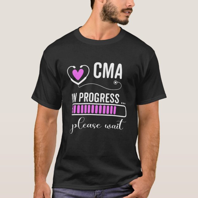T-shirt CMA En Cours S'Il Vous Plaît Attendre CMA Funny N (Devant)