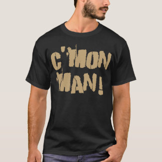 T-shirt C'mon homme ! Vieil or