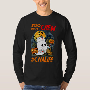 T-shirt Cna Life Boo Boo Crew Nurse Ghost Halloween Octobe