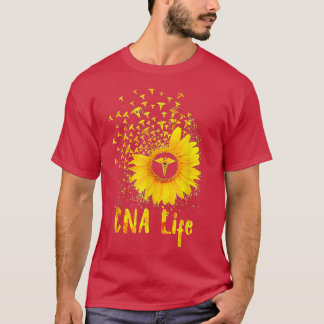 T-shirt CNA Life Sunflower Cute Nurse