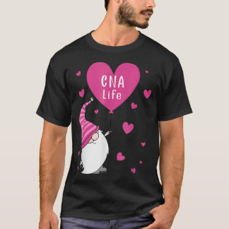 T-shirt CNA Life Valentine Gnome Infirmière Valentines Day