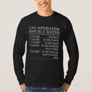 T-shirt Cnc Opérateur Tarifs horaires Laboratoire de progr