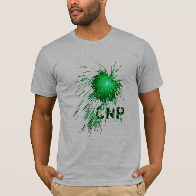 T-shirt « CNP d'explosion green " (Devant)