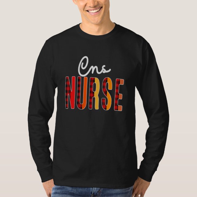 T-shirt Cns Infirmière Plaid Rouge Amour Coeur Stethoscope (Devant)