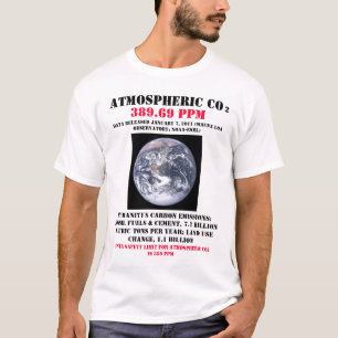 T-shirt CO2 atmosphérique