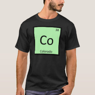 T-shirt Co - Colorado State Chemistry Tableau périodique