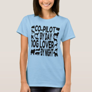 T-shirt Co-pilote Amoureux des chiens