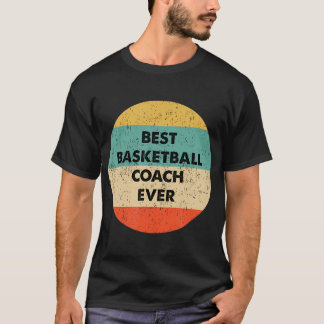 T-shirt Coach Basketball Chemise Meilleur Coach Basketball