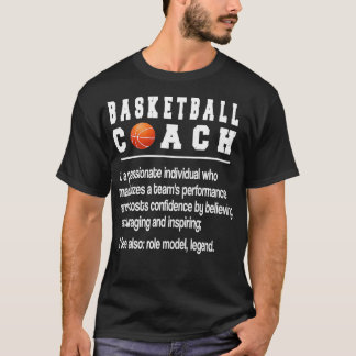 T-shirt Coach de basket-ball Définition Basketball Coachin