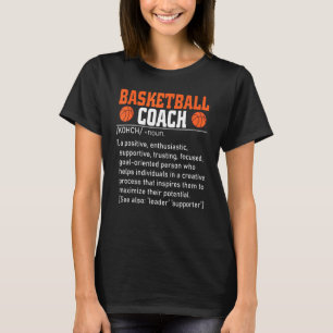 T-shirt Coach de basketball Définition Coach Tee Hommes Fe