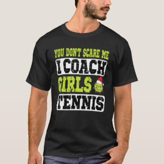 T-shirt Coach de tennis de Noël Vous ne me craignez pas J'