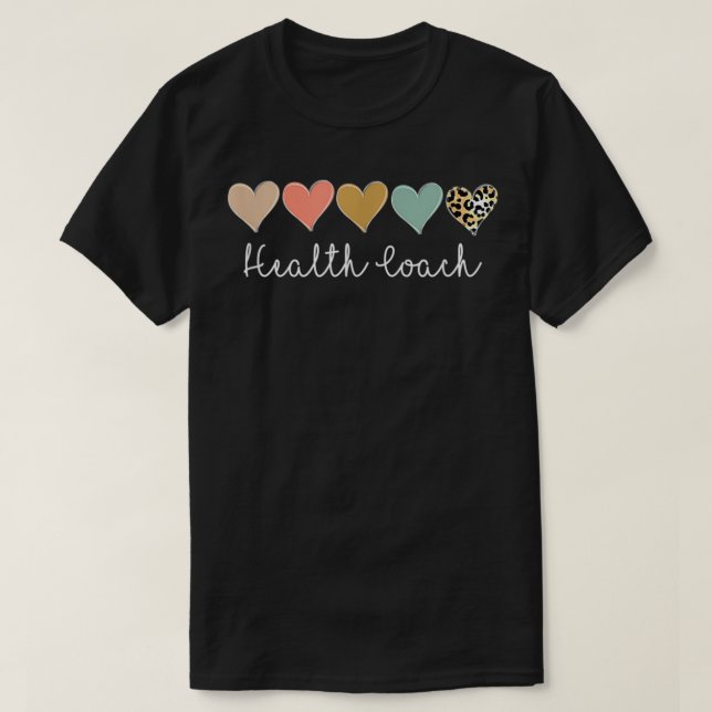 T-shirt Coach Santé, Leopard Coach Santé Bien-Être (Design devant)