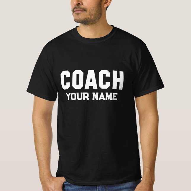 T-shirt Coach Votre Nom (Devant)