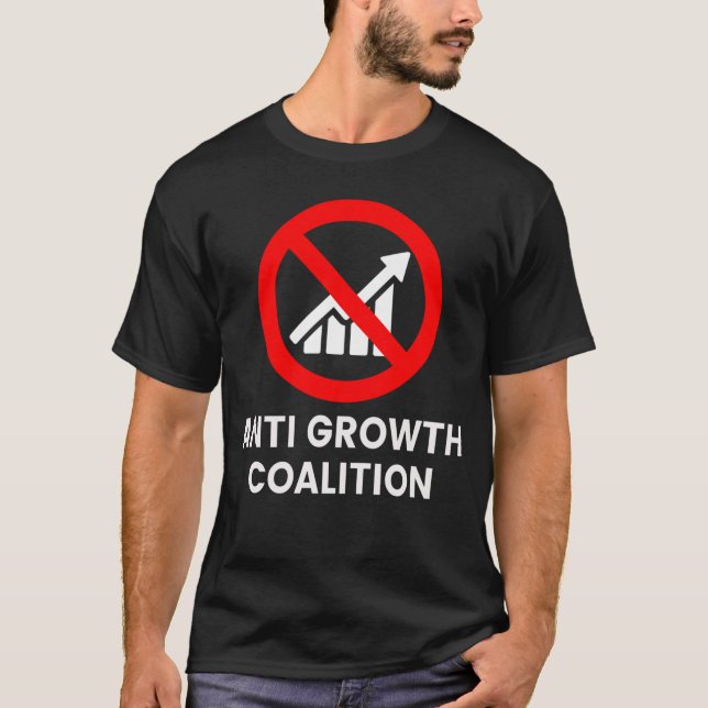 T-shirt coalition contre la croissance (Devant)