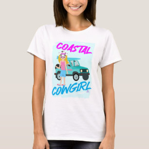 T-shirt Coastal Cowgirl Trend Drôle Design Art