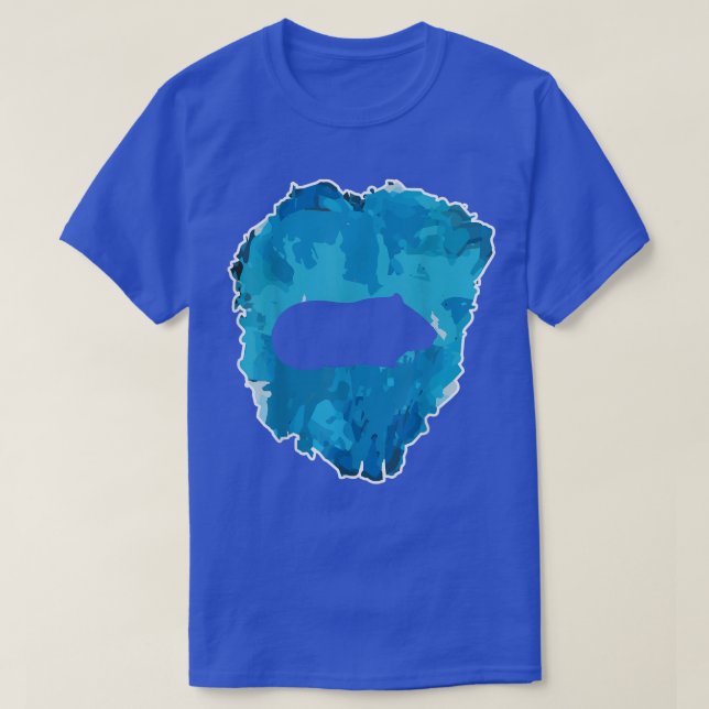 T-shirt cobaye dans un bloc de glace pour l'éternité (Design devant)