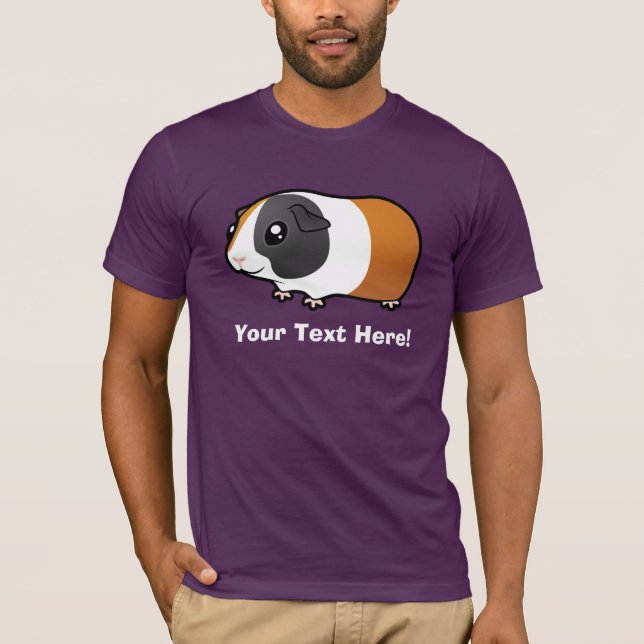 T-shirt Cobaye de bande dessinée (cheveux lisses) (Devant)
