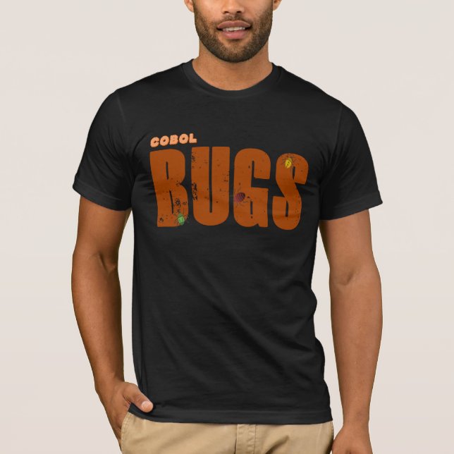 T-shirt Cobol Programmation Code Langue Bugs (Devant)