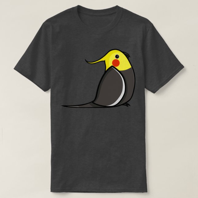 T-shirt Cocatiel gris normal (Design devant)
