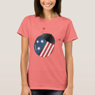 T-shirt Coccinelle de bannière étoilée