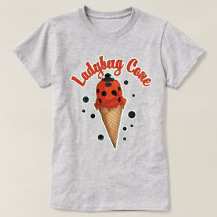T-shirt Coccinelle Rétro Vintage Art de Glace Fantaisist