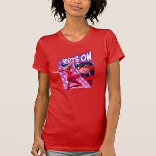 T-shirt Coccinelle   Spots Sur Graphique Violet
