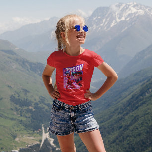 T-shirt Coccinelle Spots Sur Graphique Violet