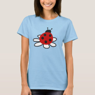 T-shirt Coccinelle sur un lys
