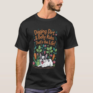 T-shirt Cochage de Terre Caresses de Ventre Bouledogue Fra