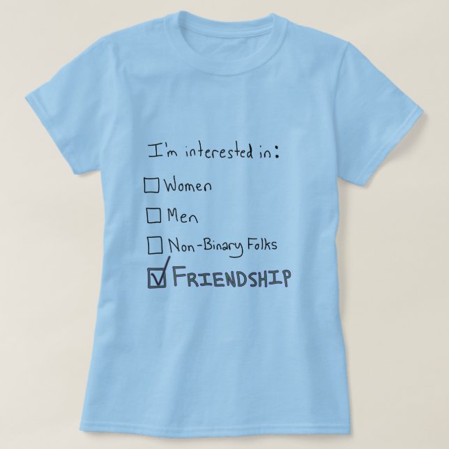 T-shirt Coche Aroace Friendship (Design devant)