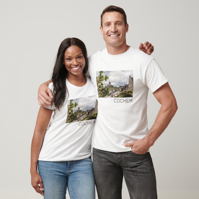 T-shirt Cochem Moselle Panorama Allemagne Souvenir (Unisexe)