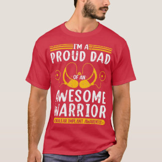 T-shirt Cochlear Implant Père Support Perte auditive