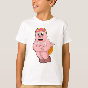 T-shirt Cochon à sauter dans l'eau