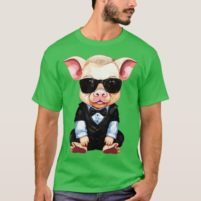 T-shirt Cochon bébé (Devant)