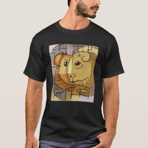 T-shirt Cochon de Guinée cubiste