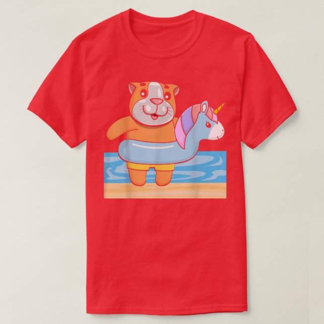 T-shirt Cochon de Guinée sur la plage, vacances vacances V (Design devant)