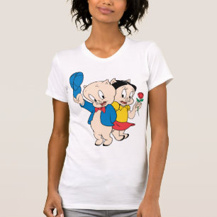 T-shirt Cochon de porc et Petunia