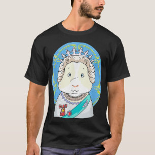 T-shirt Cochon d'Inde amusant habillé en reine Design