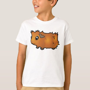 T-shirt Cochon d'Inde de dessin animé (ébouriffé)